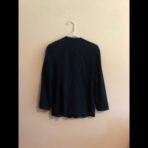 Pendleton Wool Long Sleeve Jacket Blazer Dark Navy Blue Size M #360 - Picture 7 of 7